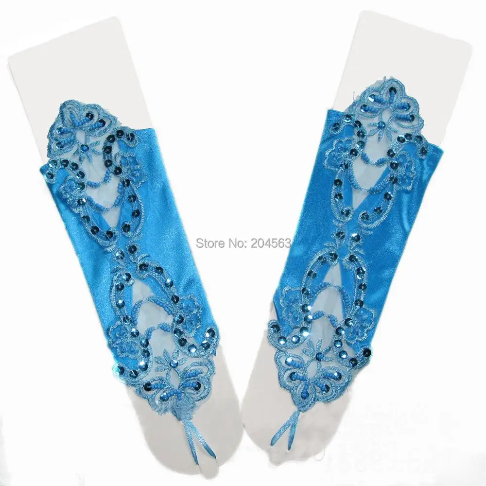 Factory Price Wedding Party Fingerless Gloves Candy Bridal Beaded Color Lace | Свадьбы и торжества