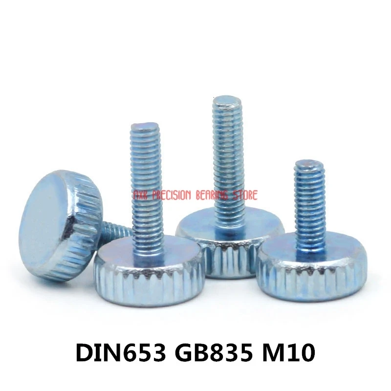 Wood Screws 2pcs Din653 Gb835 M10*(20/25/30/35/40/45/50)mm Knurling Flat Head Knurled Thumb Screw Hand Tighten Computer Screws
Wood Screws 2pcs Din653 Gb835 M10*(20/25/30/35/40/45/50)mm Knurling Flat Head Knurled Thumb Screw Hand Tighten Computer Screws