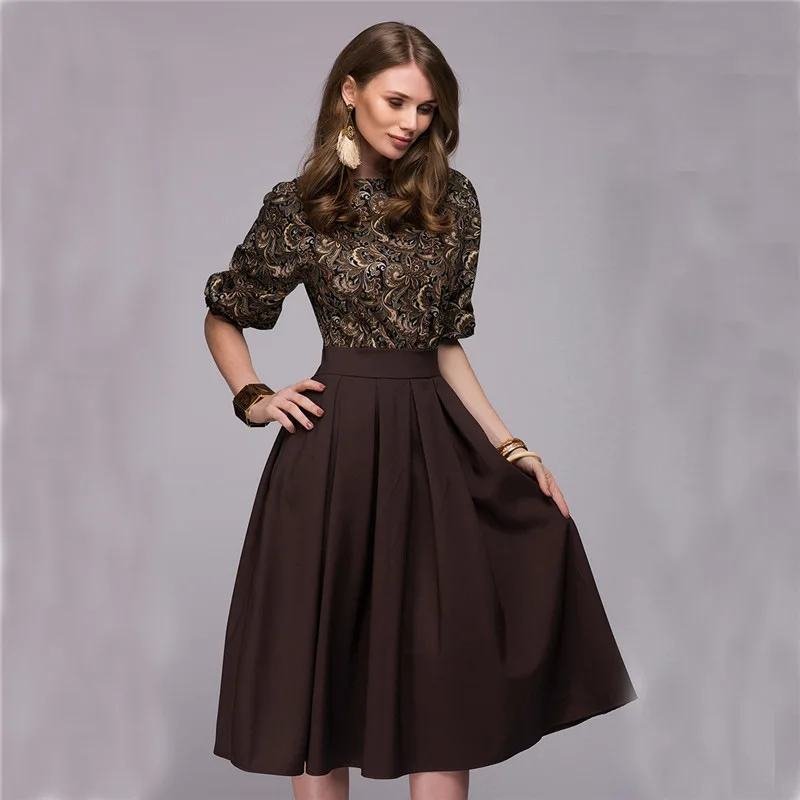 S-2XL Women Dress autumn spring New Style midi Dress two piece set floral print work office formal dress
S-2XL Women Dress autumn spring New Style midi Dress two piece set floral print work office formal dress