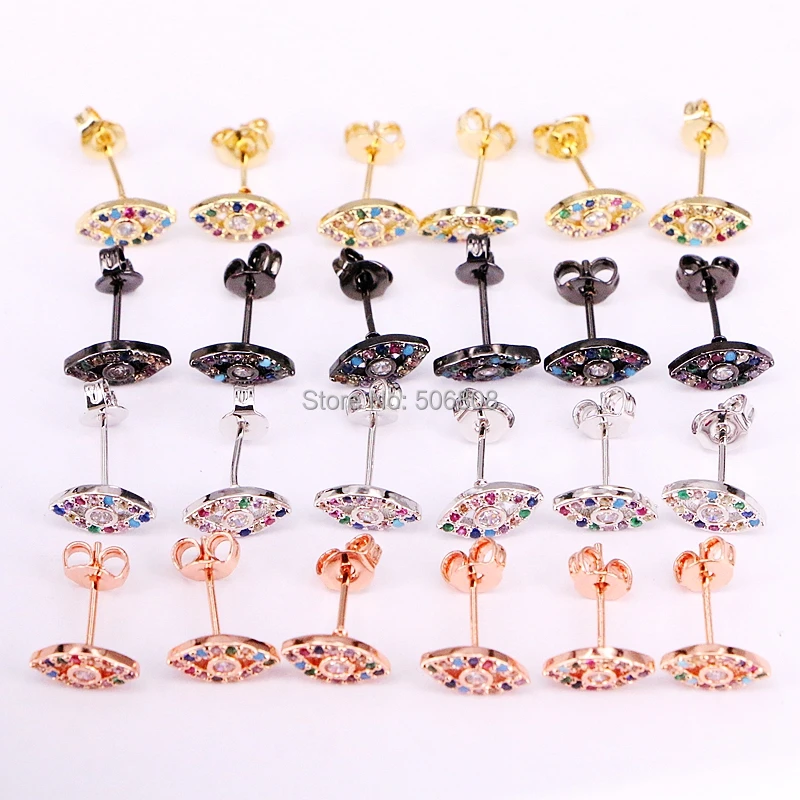 6 Pairs, CZ stud earring mini small cute eye earring fashion rainbow cz series jewelry
6 Pairs, CZ stud earring mini small cute eye earring fashion rainbow cz series jewelry