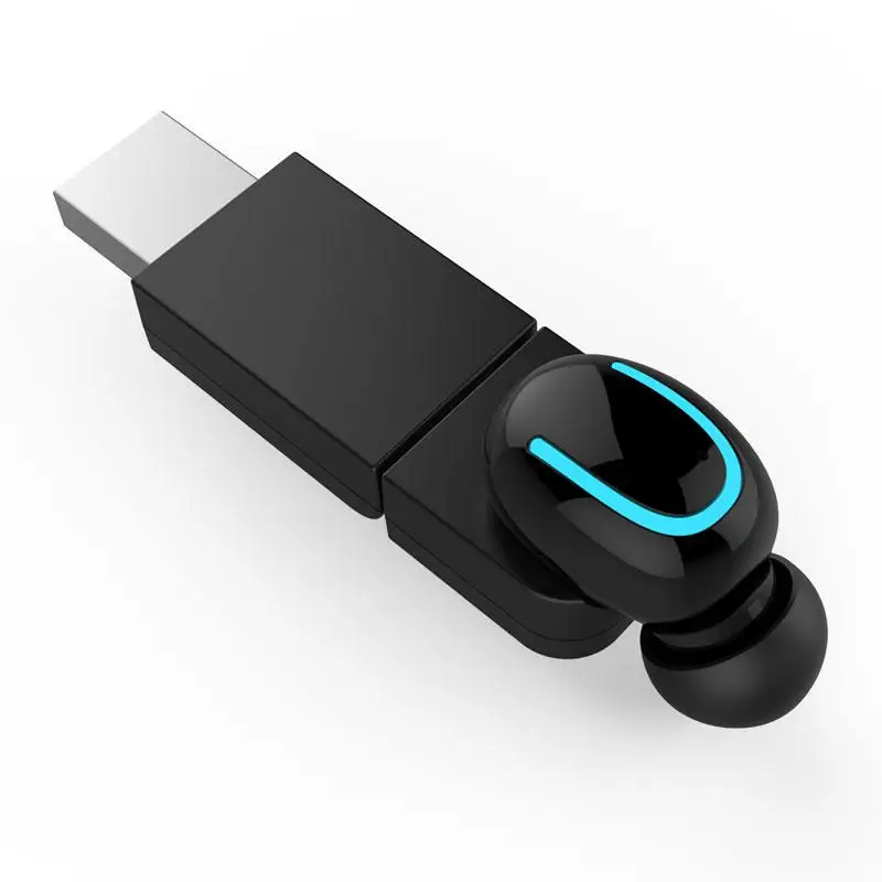 Беспроводные наушники USB зарядка односторонняя невидимая мини Bluetooth гарнитура
