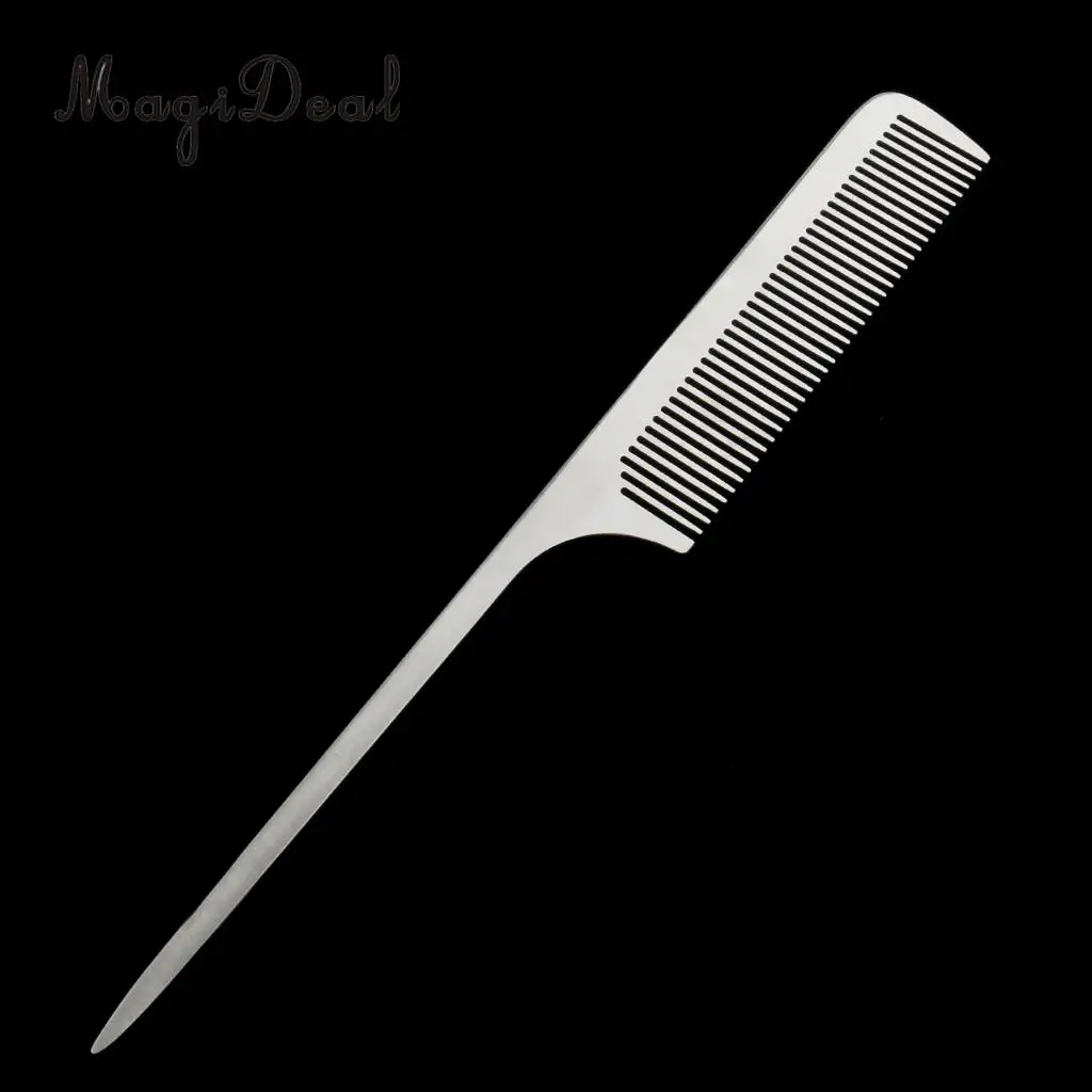 Stainless Steel Pro Salon Styling Tool Barber Hairstyling Hairdressing Cutting Comb Hairbrush Heat Resistant Antistatic Comb
Stainless Steel Pro Salon Styling Tool Barber Hairstyling Hairdressing Cutting Comb Hairbrush Heat Resistant Antistatic Comb