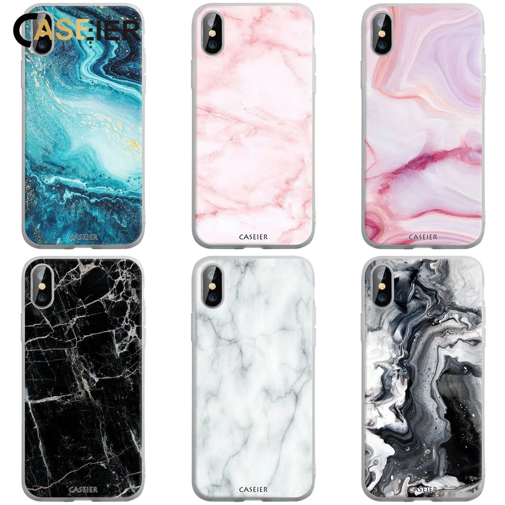 чехол на хонор 8х Caseier для huawei P20 P10 P9 Pro Lite P Smart 2019 мягкая Мрамор матовый Y9 Honor 10 9