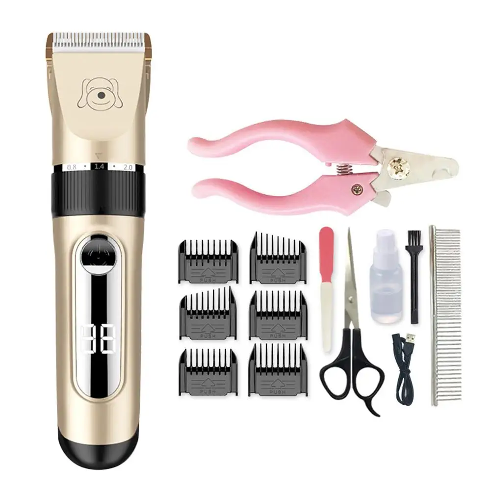 2019 Pet Electric Clipper Rechargeable Low-noise USB Hairdressing Set Dog Shaving Electric Cat Dog Hair Trimmer Grooming Cutter
2019 Pet Electric Clipper Rechargeable Low-noise USB Hairdressing Set Dog Shaving Electric Cat Dog Hair Trimmer Grooming Cutter