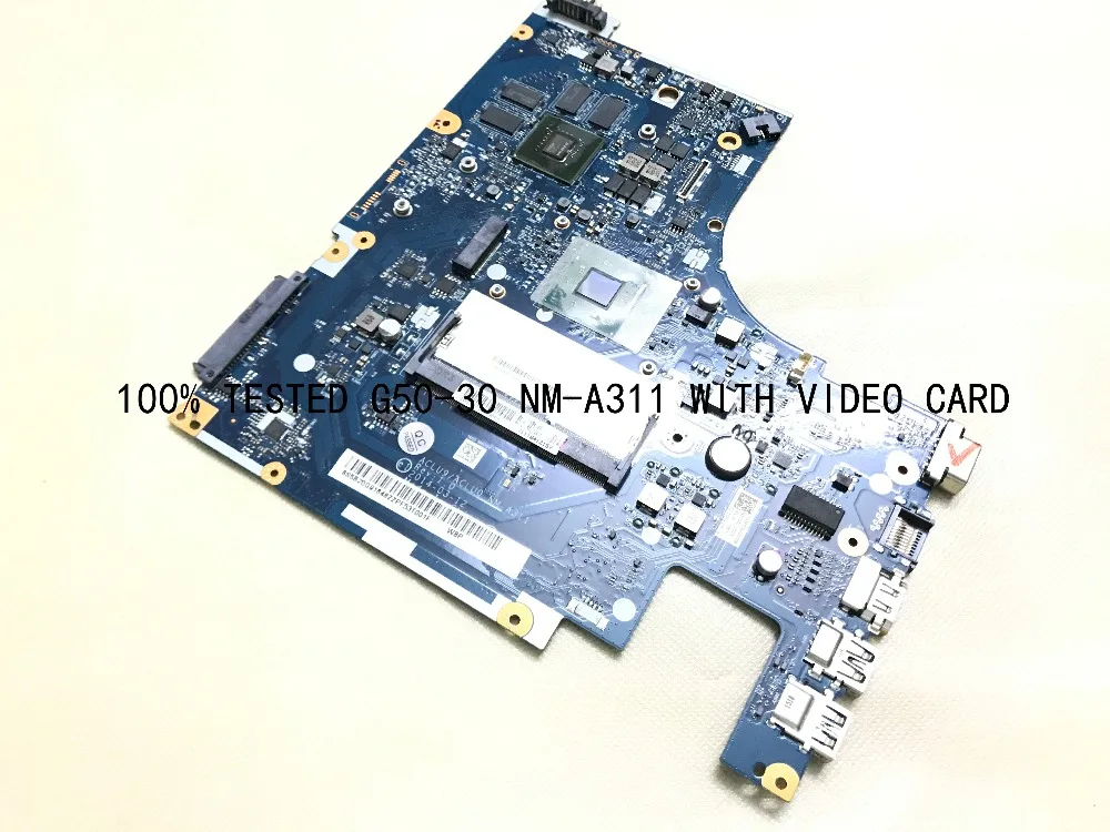 FAST SHIPPING ACLU9/ ACLU0 NM-A311 LAPTOP Motherboard FOR Lenovo G50-30 MAINBOARD CPU N2840 /N2830 GPU GT820M
FAST SHIPPING ACLU9/ ACLU0 NM-A311 LAPTOP Motherboard FOR Lenovo G50-30 MAINBOARD CPU N2840 /N2830 GPU GT820M