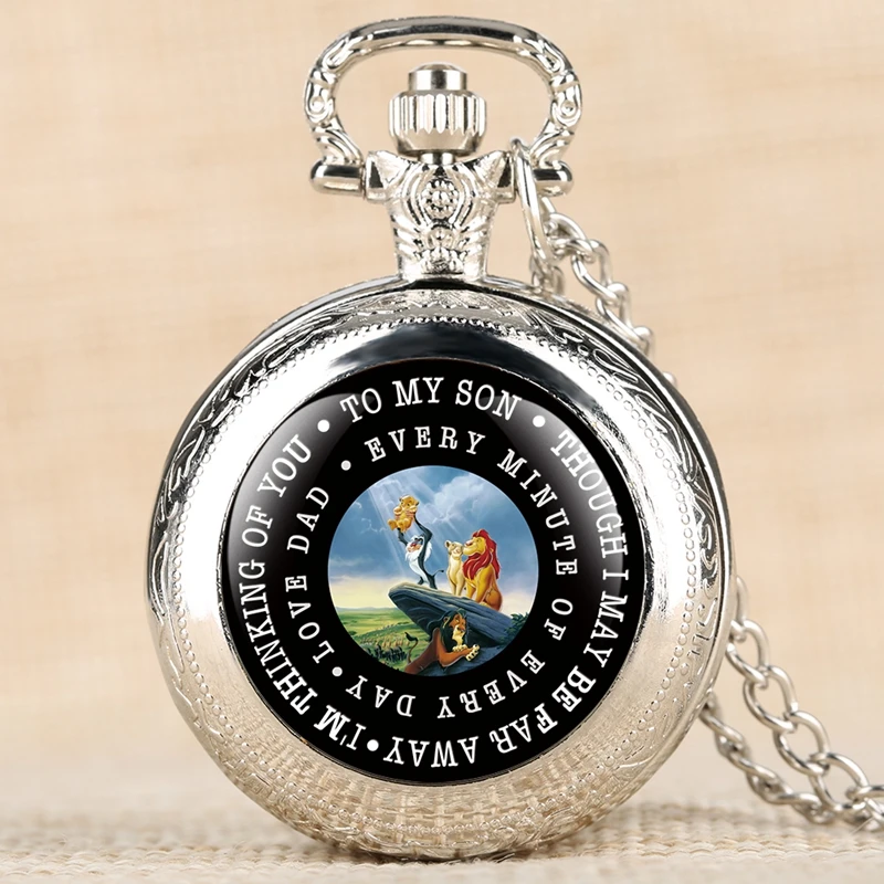 "To MY SON" Laser Word Black Gold Retro Pocket Watch Men Unique Quartz Clock Chain Boy Birthday Christmas Gift for Kids Boy Men
"To MY SON" Laser Word Black Gold Retro Pocket Watch Men Unique Quartz Clock Chain Boy Birthday Christmas Gift for Kids Boy Men