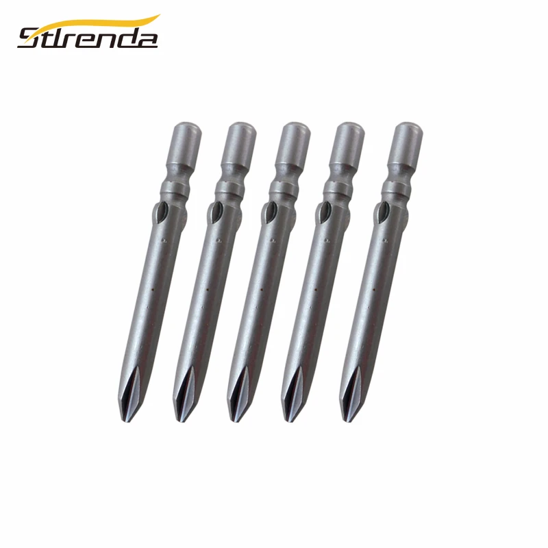 STLRENDA 10 шт. отвертка Philips bits с противоскользящим круглым хвостовиком 4x40мм винтовая