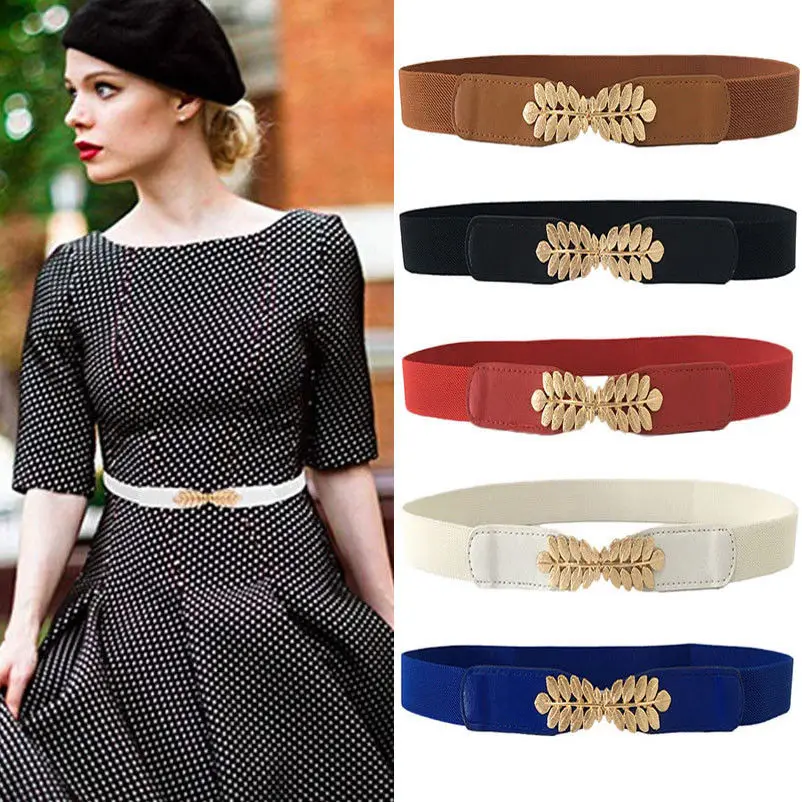 golden leaves buckle gold elastic waist seal Korean fashion decorative belt women female wild strape cummerbund
golden leaves buckle gold elastic waist seal Korean fashion decorative belt women female wild strape cummerbund