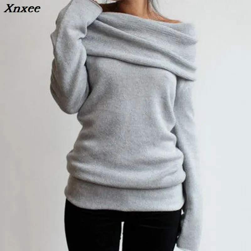 Xnxee Women Knitted Sweater Female Sexy Off Shoulder Long Sleeve Slim Sweaters 2020 Autumn Winter Casual Pullover Tops jumper
Xnxee Women Knitted Sweater Female Sexy Off Shoulder Long Sleeve Slim Sweaters 2020 Autumn Winter Casual Pullover Tops jumper