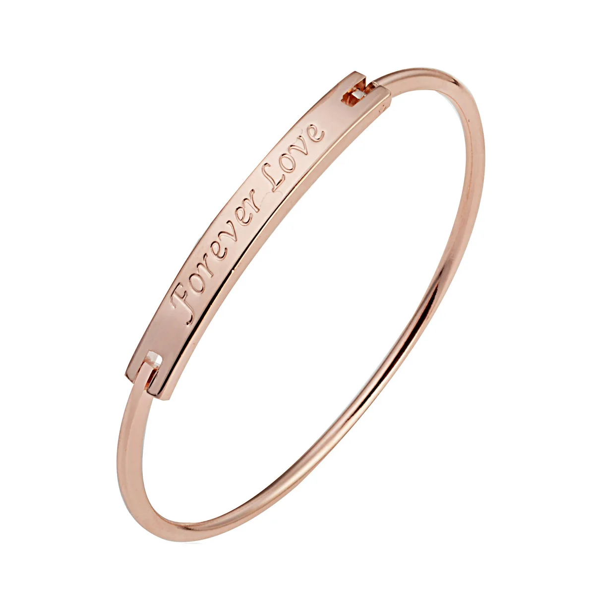 Rose Gold Simple Open Bracelet for Women Jewelry Forever Love Letters Bracelets & Bangles Silver Fashion Lady Ladies Gifts
Rose Gold Simple Open Bracelet for Women Jewelry Forever Love Letters Bracelets & Bangles Silver Fashion Lady Ladies Gifts