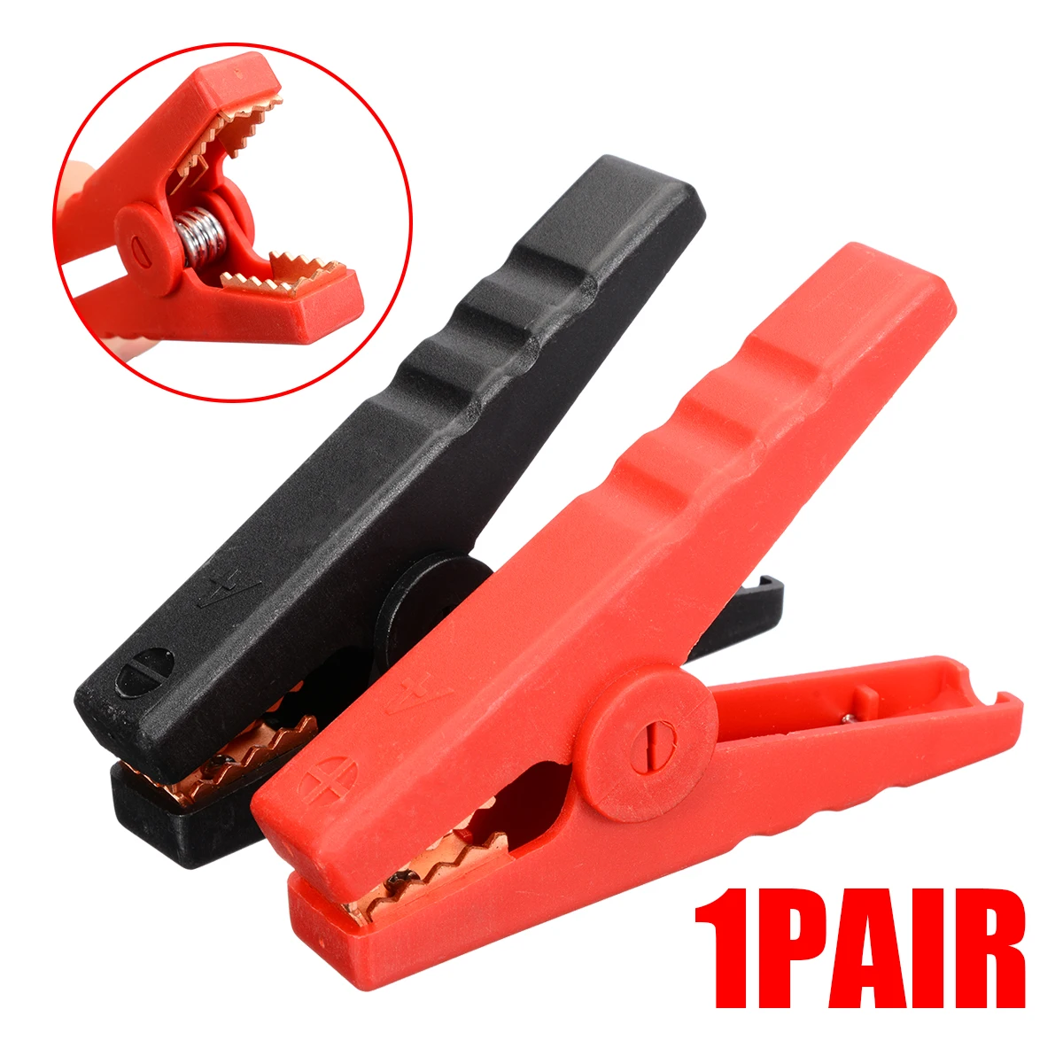 2pcs 100A Insulated Crocodile Alligator Clip Car Battery Alligator Test Lead Clamps Clips Connector Plug Power
2pcs 100A Insulated Crocodile Alligator Clip Car Battery Alligator Test Lead Clamps Clips Connector Plug Power