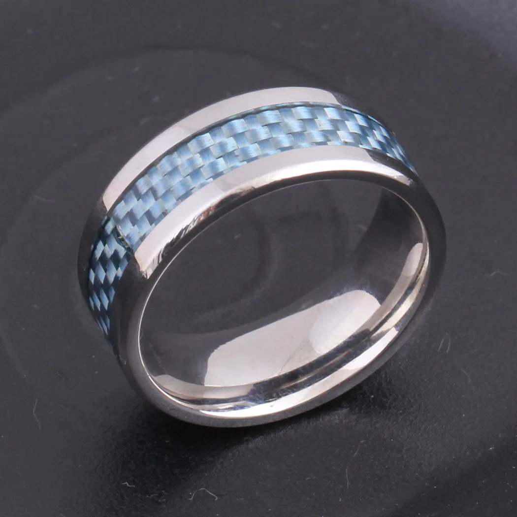 New Fashion 8mm Width Whiter Carbon Fiber Ring Simple Design Stainless Steel Wedding Ring for Women Men Ring Finger Jewelry
New Fashion 8mm Width Whiter Carbon Fiber Ring Simple Design Stainless Steel Wedding Ring for Women Men Ring Finger Jewelry