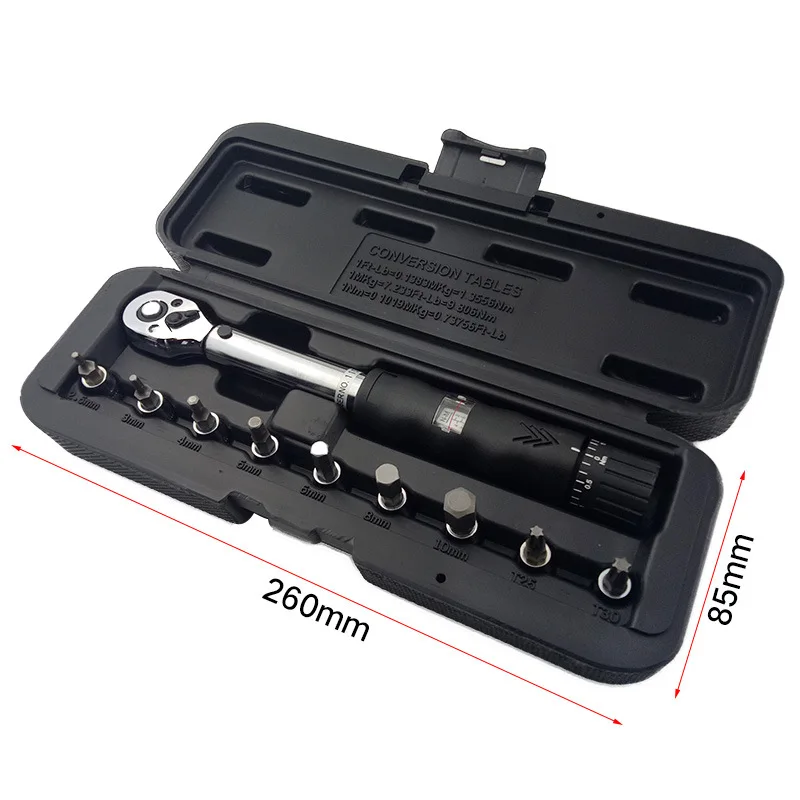SHGO HOT-1/4 inch DR 2-14Nm bike torque wrench set Bicycle repair tools kit ratchet machanical spanner manual wr | Инструменты