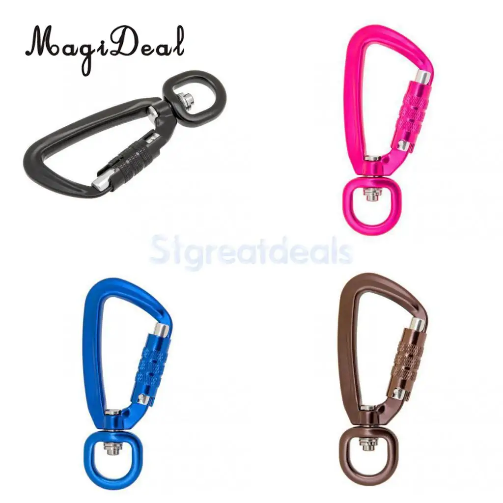 MagiDeal Portable 500KG Auto Locking Carabiner Rotating Ring Outdoor Keychain Hook for Climbing Camping Fishing Hiking Traveling
MagiDeal Portable 500KG Auto Locking Carabiner Rotating Ring Outdoor Keychain Hook for Climbing Camping Fishing Hiking Traveling