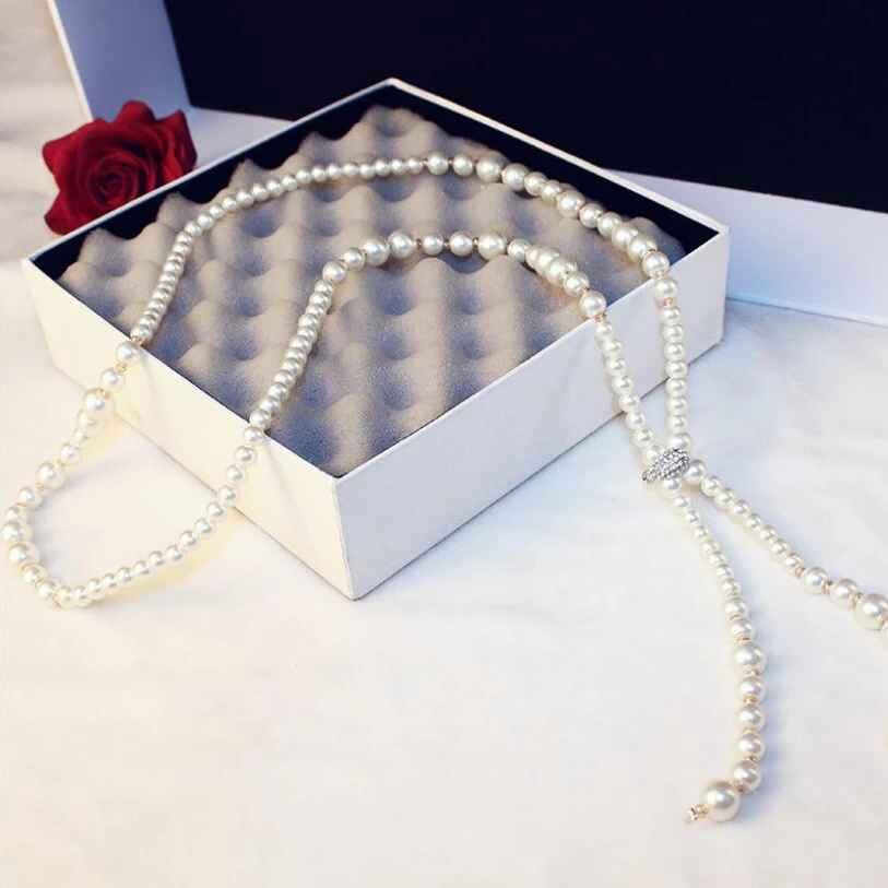 Selling Women Imitation Pearl Necklace Crystal Zircon Simulated Pearl Necklaces jewellery Fishing Line Chain Necklace For Women
Selling Women Imitation Pearl Necklace Crystal Zircon Simulated Pearl Necklaces jewellery Fishing Line Chain Necklace For Women