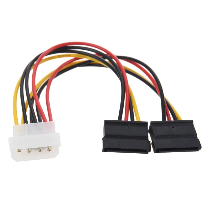4pin IDE Molex to Serial ATA SATA HDD Hard Drive Power Supply Cable Adapter Male to Female Cord Y Splitter Wire Converter
4pin IDE Molex to Serial ATA SATA HDD Hard Drive Power Supply Cable Adapter Male to Female Cord Y Splitter Wire Converter