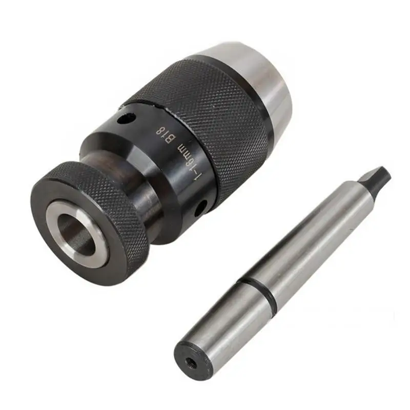 16mm B18/Mt2 B18 самоблокирующийся сверлильный патрон с ручкой по шкале Мооса Mk2