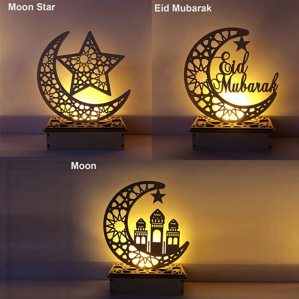 Moon Star Basswood Led Ramadan Decoration for Home Craft Suppiles Gift Lights Ramadan Eid Mubarak String Lights Decor Party
Moon Star Basswood Led Ramadan Decoration for Home Craft Suppiles Gift Lights Ramadan Eid Mubarak String Lights Decor Party