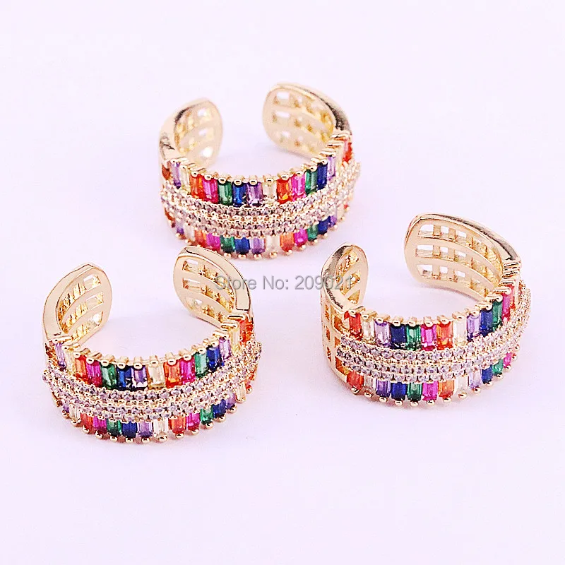 5Pcs Fashion New Shiny rainbow cubic zirconia ring delicate Gold color band ring for women jewelry
5Pcs Fashion New Shiny rainbow cubic zirconia ring delicate Gold color band ring for women jewelry