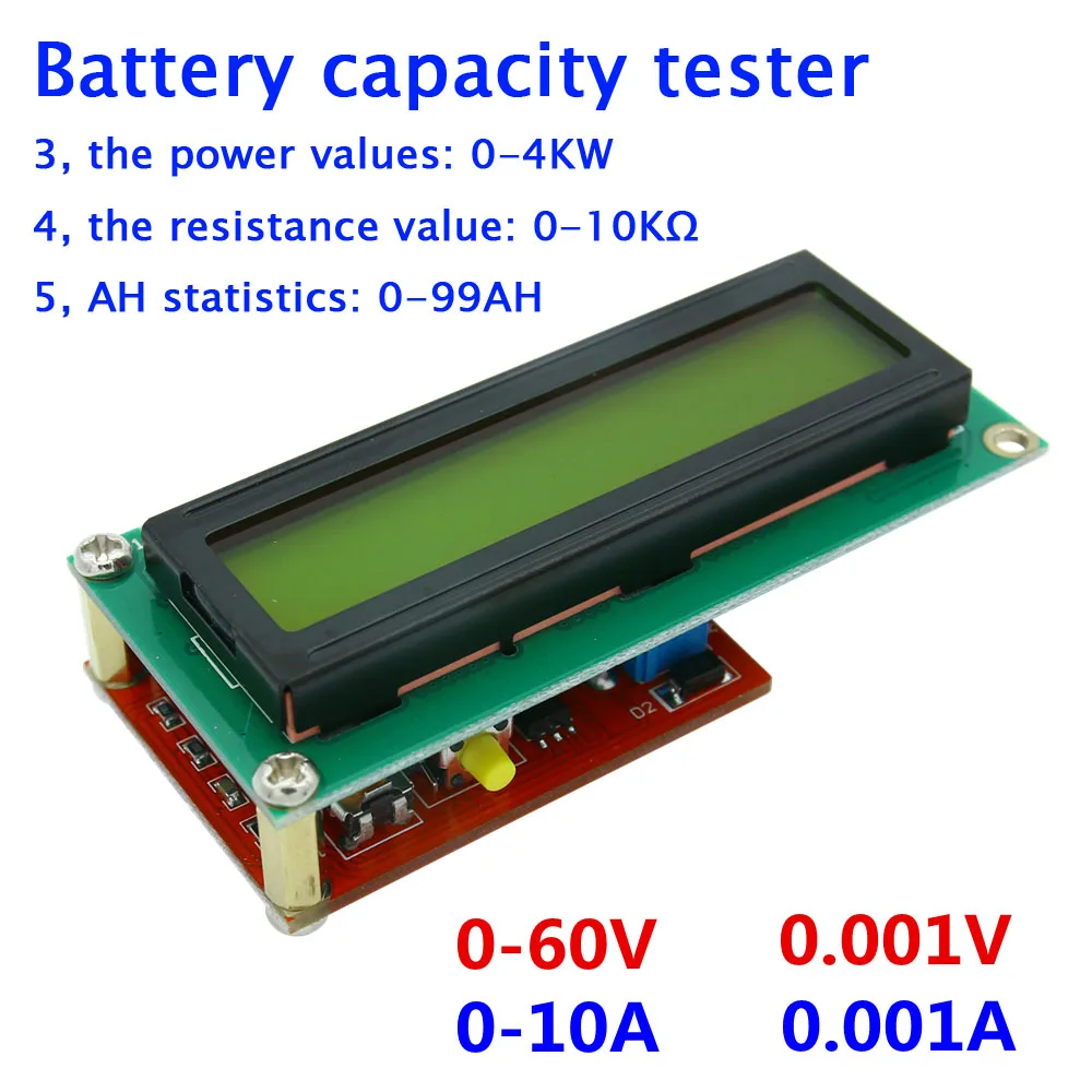 Multimeter Voltage Ammeter / power meter / LCD / coulomb AH meter / digital resistance TIME VOLT battery capacity tester
Multimeter Voltage Ammeter / power meter / LCD / coulomb AH meter / digital resistance TIME VOLT battery capacity tester