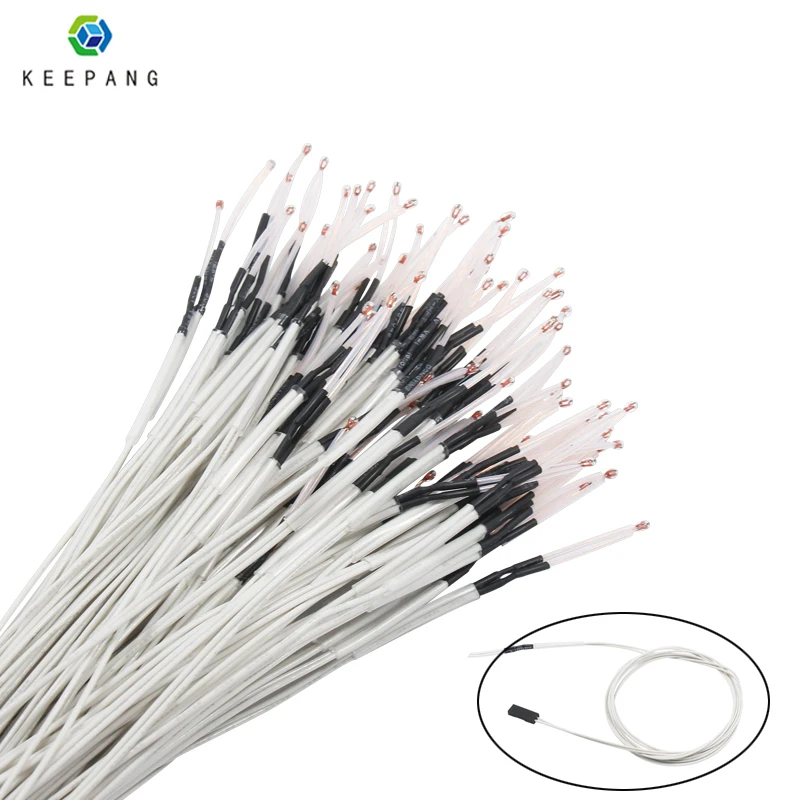 5pcs 100K ohm NTC 3950 Thermistor With Cable For 3d Printer Mend RAMPS 1.4 A4988 MK2B Heatbed imprimante 3d Printer Parts
5pcs 100K ohm NTC 3950 Thermistor With Cable For 3d Printer Mend RAMPS 1.4 A4988 MK2B Heatbed imprimante 3d Printer Parts