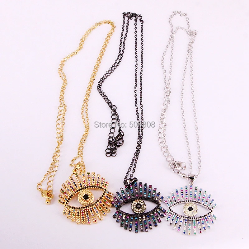 6 Strands ZYZ-N5838 New trendy multi-color cz eye pendent necklace, rainbow cz eyebrash choker necklaces women statement jewelry
6 Strands ZYZ-N5838 New trendy multi-color cz eye pendent necklace, rainbow cz eyebrash choker necklaces women statement jewelry