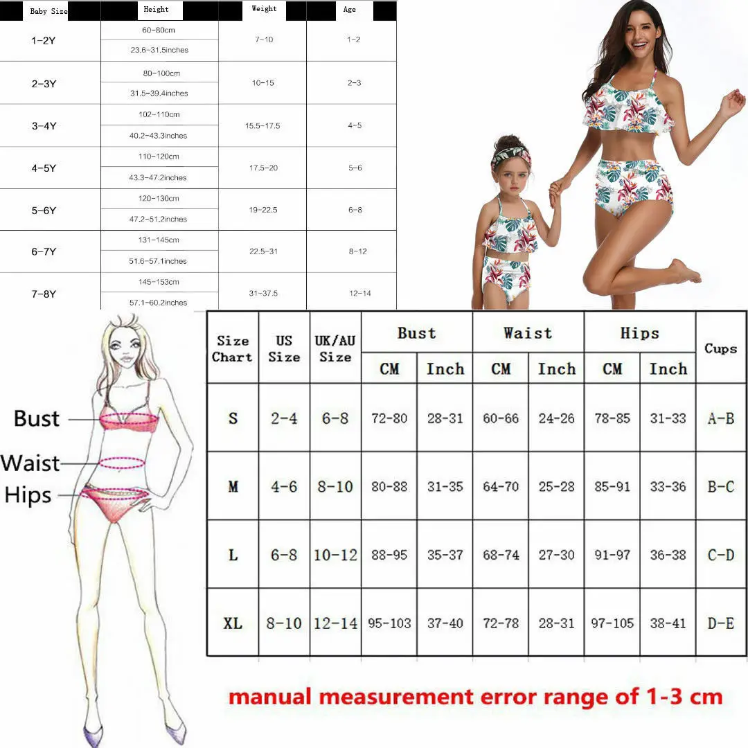 Mother Daughter Two Piece Bikini Set Printed Women Swimwear Baby Girls Swimsuit Lotus Leaf Beach Wear High Waist Outfits
Mother Daughter Two Piece Bikini Set Printed Women Swimwear Baby Girls Swimsuit Lotus Leaf Beach Wear High Waist Outfits