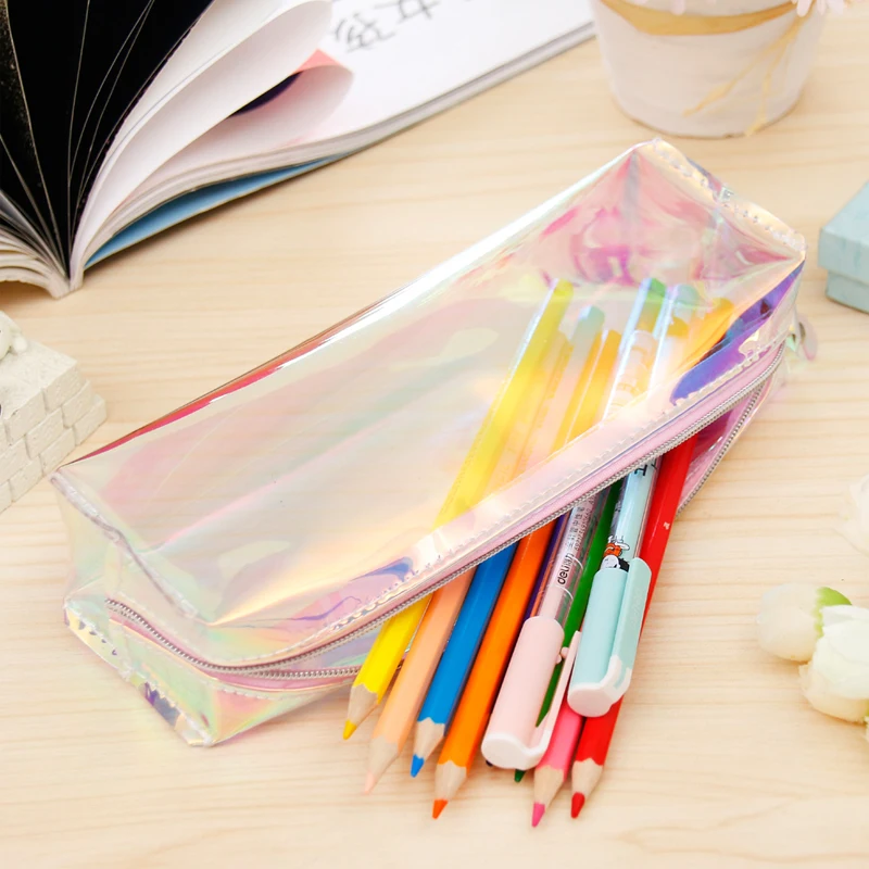 1 PC Colorful Laser PU Pencil Case Rainbow Leather Pen Case Pencil Bag Box Pouch Cases For Pens Gift Statiobary Supplies 04926
1 PC Colorful Laser PU Pencil Case Rainbow Leather Pen Case Pencil Bag Box Pouch Cases For Pens Gift Statiobary Supplies 04926