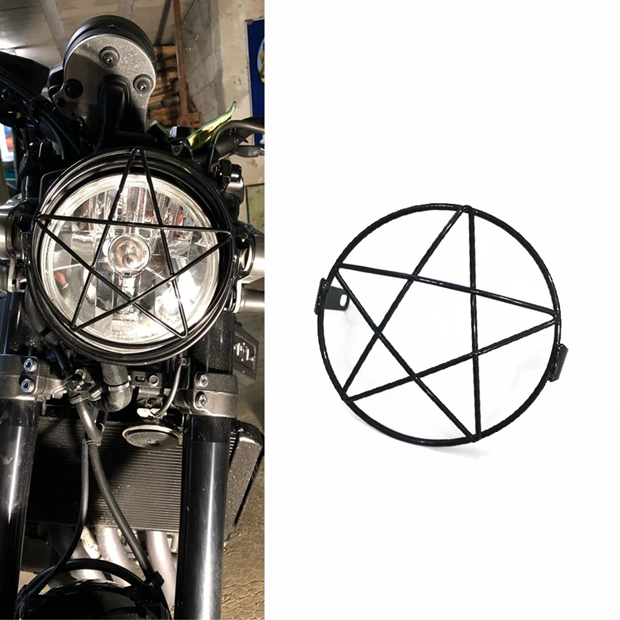 6.5" Metal Retro Motorcycle Headlight Lamp Mesh Grille Cover Mask for Harley Honda Cafe Racer Motor Parts
6.5" Metal Retro Motorcycle Headlight Lamp Mesh Grille Cover Mask for Harley Honda Cafe Racer Motor Parts