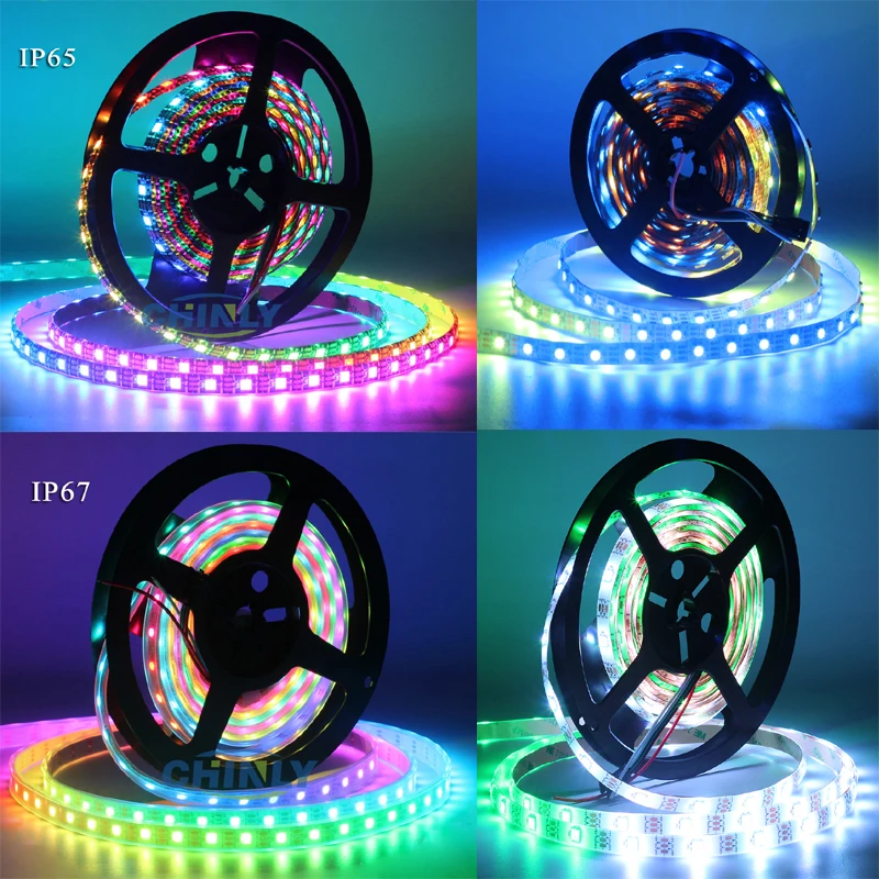 WS2812B Светодиодная лента индивидуально Адресуемая RGB смарт пикселей WS2812 IC