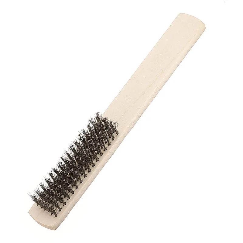 New 6x16 Row Stainless Steel Wire Brush Wood Handle Wire 200x25x8mm Scratch Brush For Metal Cleaning
New 6x16 Row Stainless Steel Wire Brush Wood Handle Wire 200x25x8mm Scratch Brush For Metal Cleaning