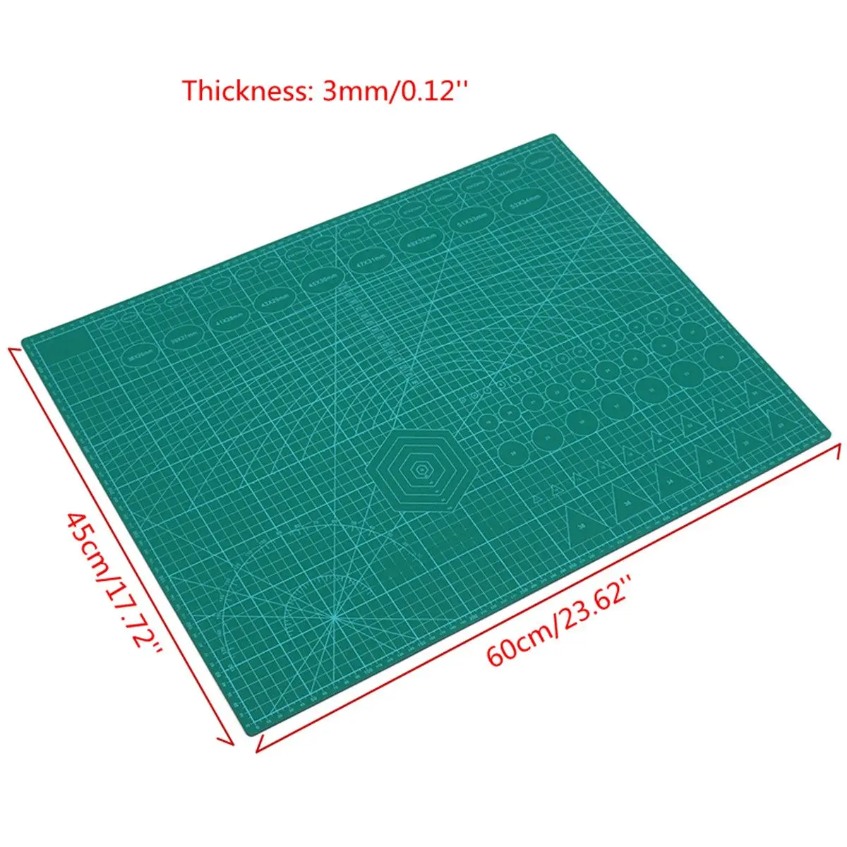 A2 PVC Cutting Mat Cutting Pad Patchwork Double Printed Self Healing Cutting Mat Craft Quilting Scrapbooking Board 45X60CM 3mm
A2 PVC Cutting Mat Cutting Pad Patchwork Double Printed Self Healing Cutting Mat Craft Quilting Scrapbooking Board 45X60CM 3mm
