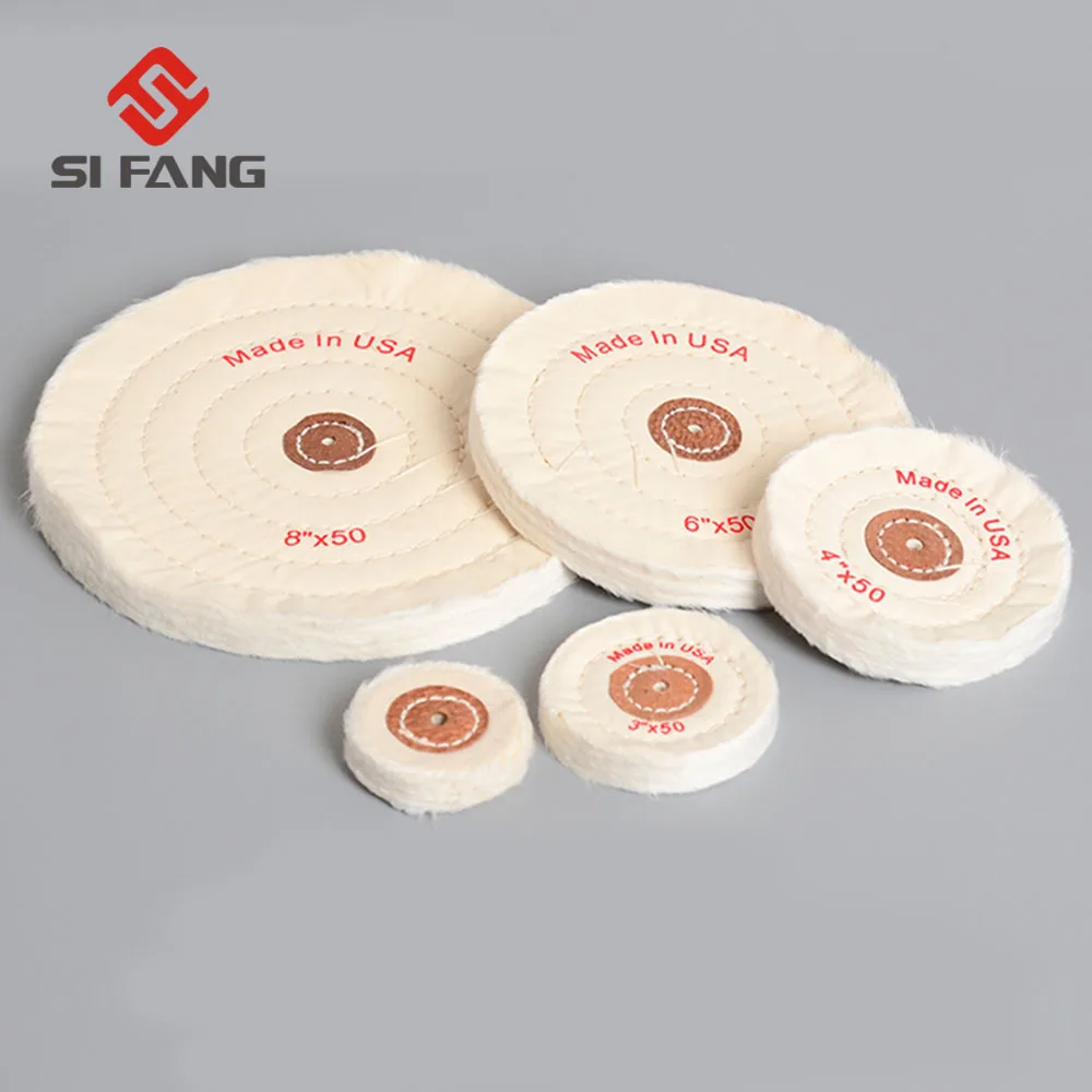 1PC Cotton Polishing Wheels Cloth Buffing Wheel Grinder For Jewelry Wood Metal Polishing 3"/4"/5"/6"/7"/8"/10
1PC Cotton Polishing Wheels Cloth Buffing Wheel Grinder For Jewelry Wood Metal Polishing 3"/4"/5"/6"/7"/8"/10