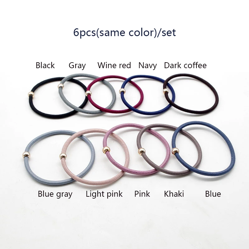 Popular 6PCS/Lot Colorful Rubber Bands Elastic Hair Bands Ponytail Holder Golden Ball Women Brief Lady Hair Accessories
Popular 6PCS/Lot Colorful Rubber Bands Elastic Hair Bands Ponytail Holder Golden Ball Women Brief Lady Hair Accessories