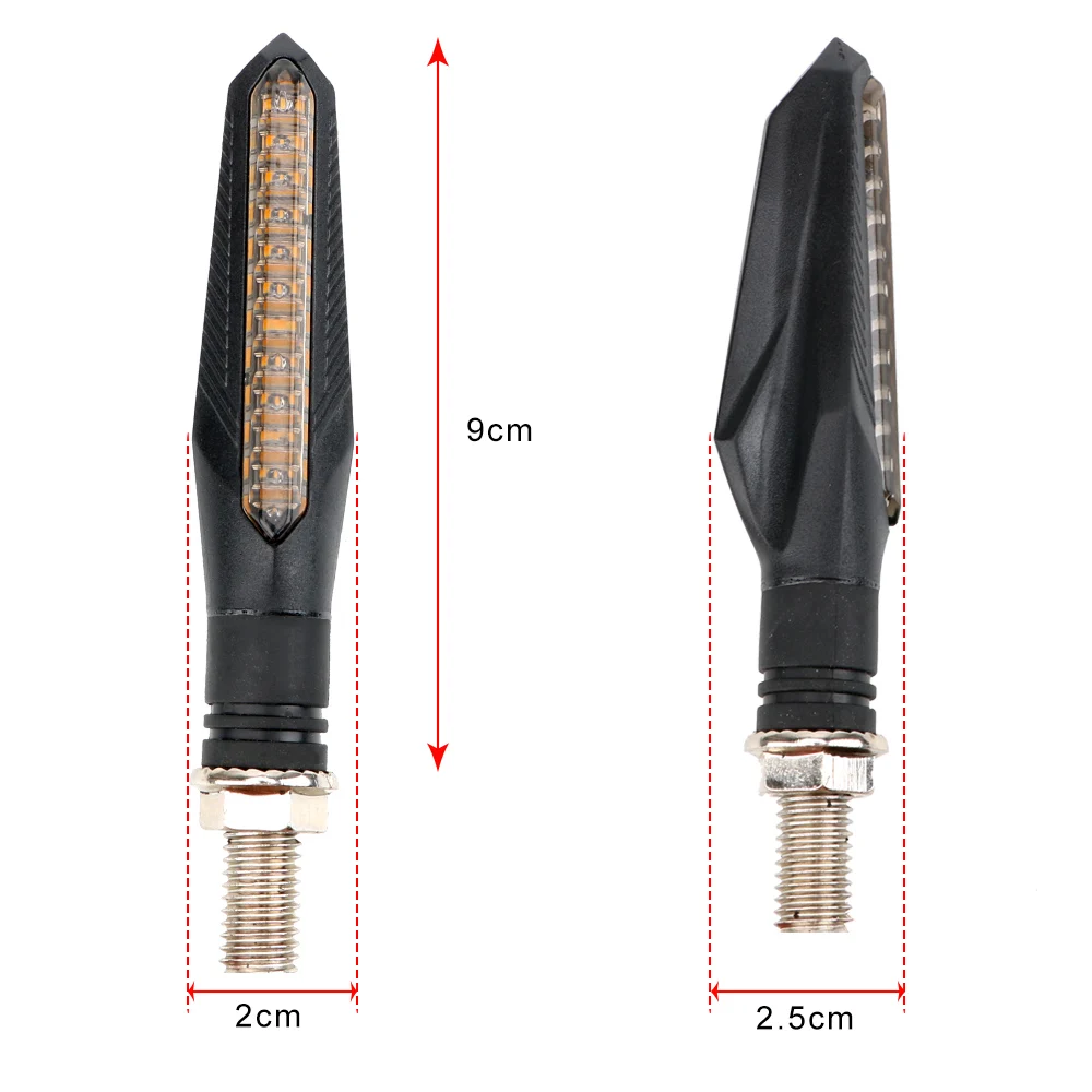 1 Pair 12LED Chip Bendable Tail Stop Signal Motorcycle Turn Signal Lights Motorbike Indicator Blinker Flowing Water Flashing
1 Pair 12LED Chip Bendable Tail Stop Signal Motorcycle Turn Signal Lights Motorbike Indicator Blinker Flowing Water Flashing