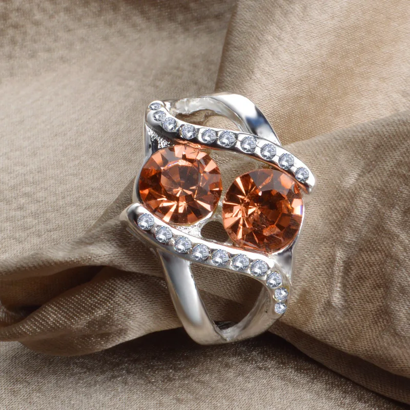 Роскошные 925 anillos серебряные кольца для женщин Свадебные Помолвочные аксессуары