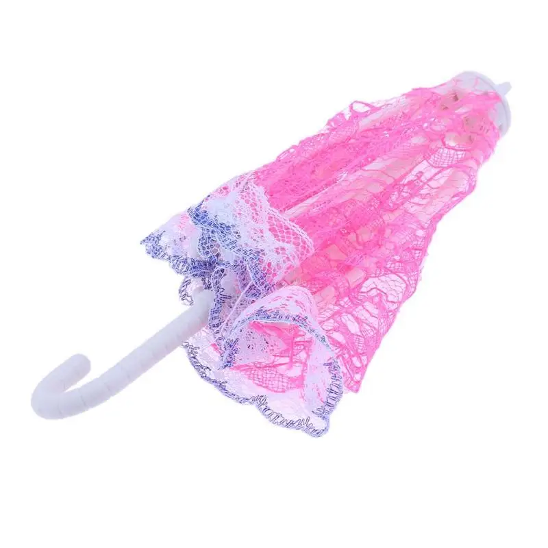 Mini Lace Umbrella Sunshade Umbrella Doll Accessories Doll 1pc Plastic Lace Umbrella for Dolls Girls Birthday Xmas Gift
Mini Lace Umbrella Sunshade Umbrella Doll Accessories Doll 1pc Plastic Lace Umbrella for Dolls Girls Birthday Xmas Gift