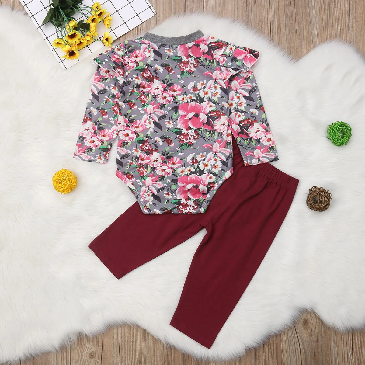 Newborn Baby Girl Flower Long Sleeve Tops Romper Bowknot Pants Leggings Outfits Clothes
Newborn Baby Girl Flower Long Sleeve Tops Romper Bowknot Pants Leggings Outfits Clothes