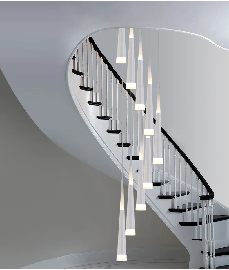 Modern 1.5-3.5M Milan Led Cone lights Spiral pendant lamps for dining room drop light long Spiral Stair lighting pendant lights
Modern 1.5-3.5M Milan Led Cone lights Spiral pendant lamps for dining room drop light long Spiral Stair lighting pendant lights