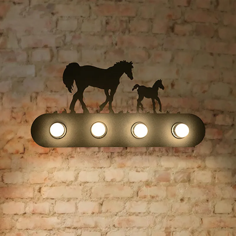 6 style Vintage American country lighting creative industrial horse animal Wall Lamp E27 for Bar Bedroom restaurant
6 style Vintage American country lighting creative industrial horse animal Wall Lamp E27 for Bar Bedroom restaurant