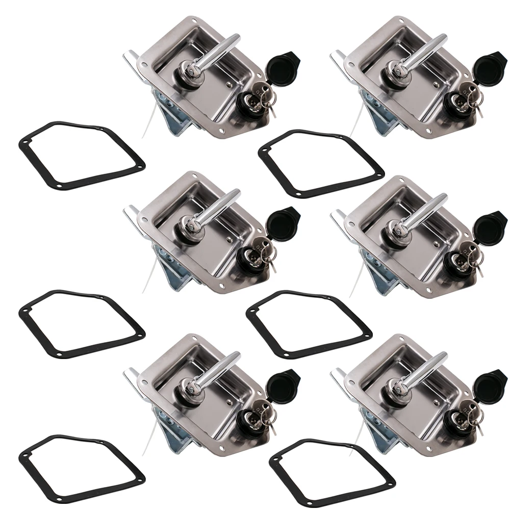 For Car Truck Trailer Camp Stainless Steel Folding T Shape Handle Lock Stainless Folding Drop T W/ Keys For Toolbox
For Car Truck Trailer Camp Stainless Steel Folding T Shape Handle Lock Stainless Folding Drop T W/ Keys For Toolbox