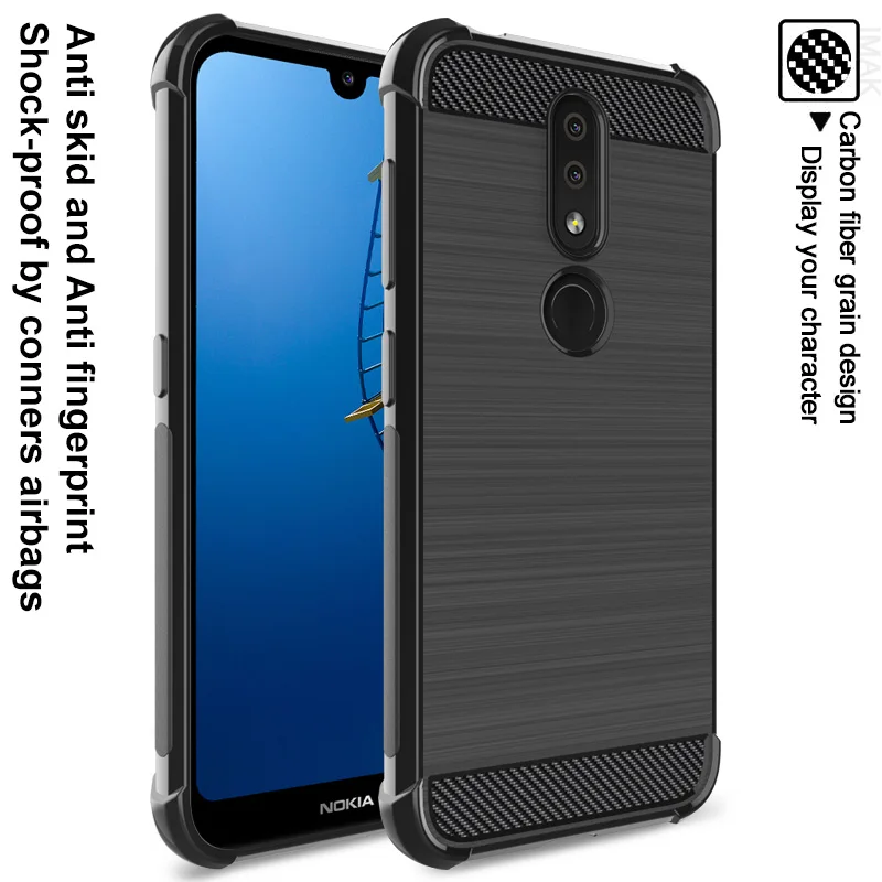 Подушка безопасности ударопрочный для Nokia 4 2 чехол Imak Vega Мягкий ТПУ задняя крышка