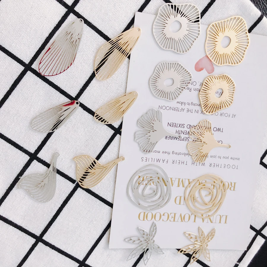 KC Gold Plated Earring Accessories Metal Charms Pendant Eardrop Components Necklace Diy Making Material Jewelry Finding 2pcs
KC Gold Plated Earring Accessories Metal Charms Pendant Eardrop Components Necklace Diy Making Material Jewelry Finding 2pcs