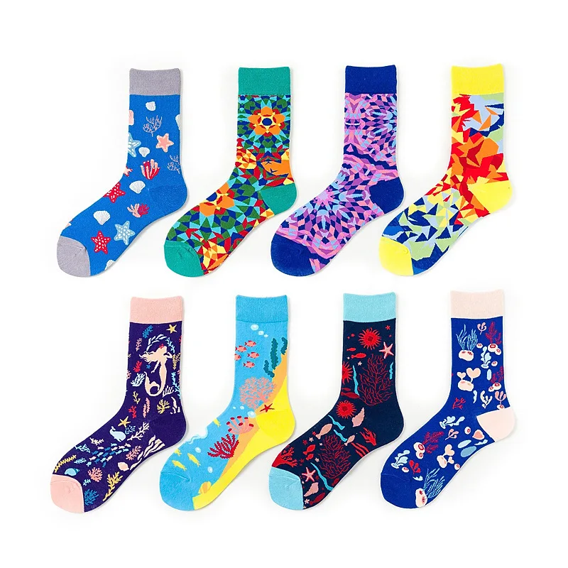 PEONFLY Colorful Geometry Printed Women Socks Funny Casual Comfortable Skateboard Happy Socks Mermaid Harajuku Calcetines Mujer
PEONFLY Colorful Geometry Printed Women Socks Funny Casual Comfortable Skateboard Happy Socks Mermaid Harajuku Calcetines Mujer