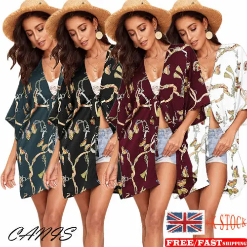 New Fashion Women's Bikini 2019 Kimono Cardigan Boho Beach Dress Half Sleeve Tops Coat Long Blouse Swimwear Swimsuit
New Fashion Women's Bikini 2019 Kimono Cardigan Boho Beach Dress Half Sleeve Tops Coat Long Blouse Swimwear Swimsuit