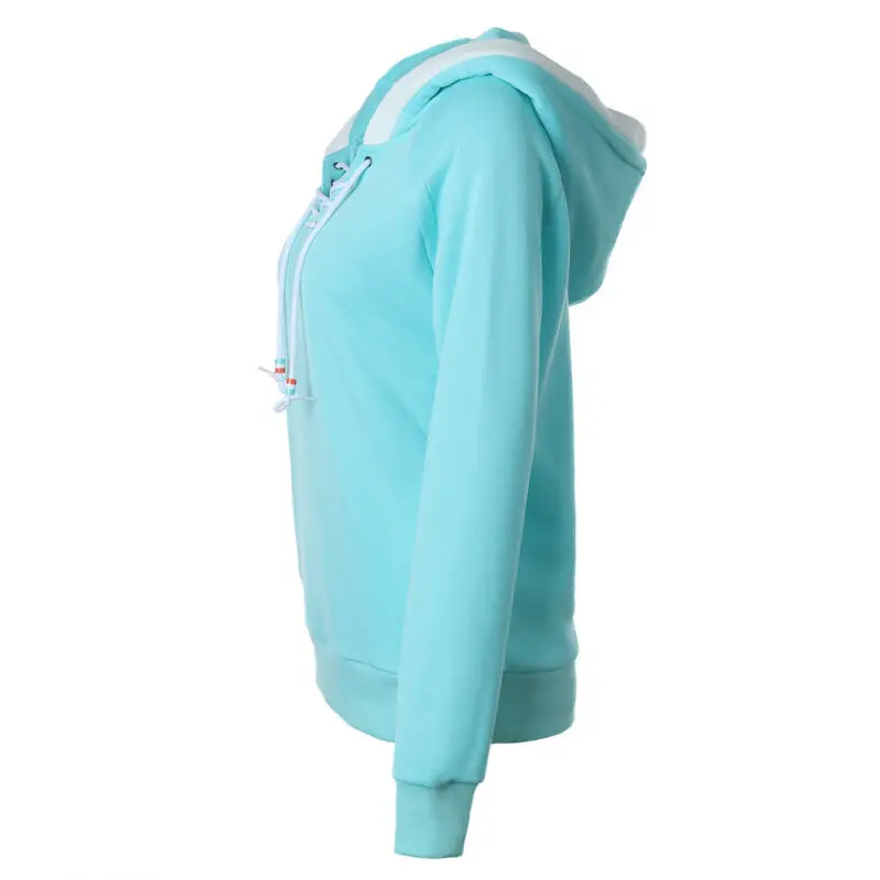 Women's fashion autumn raglan sleeve head hooded drawstring hat color matching top
Women's fashion autumn raglan sleeve head hooded drawstring hat color matching top