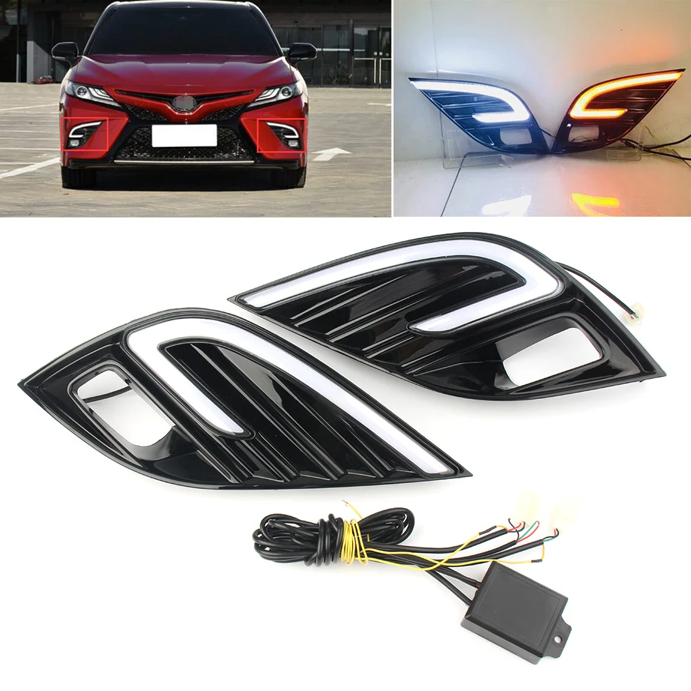 Auto Car Daytime Running Lights DRL Turn Signal Lamp Light For Toyota Camry SE XSE 2018 Automobile Parts Accessories
Auto Car Daytime Running Lights DRL Turn Signal Lamp Light For Toyota Camry SE XSE 2018 Automobile Parts Accessories
