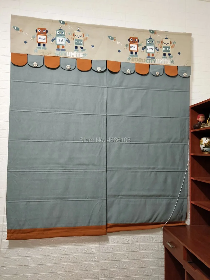 Robot Boys roman blinds Children's Room roller blinds Korean Princess's room window blinds and shades door blinds for bedroom
Robot Boys roman blinds Children's Room roller blinds Korean Princess's room window blinds and shades door blinds for bedroom