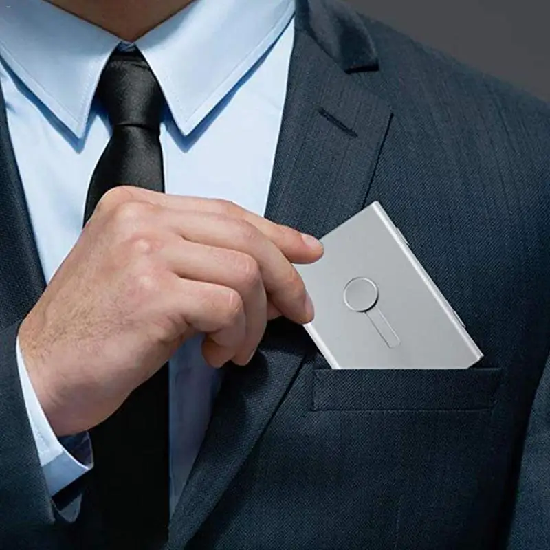 Business Card Holder Hand Push Card Case Bank Membership Card Package Metal Ultra Thin Business Card Packaging Box Organizer
Business Card Holder Hand Push Card Case Bank Membership Card Package Metal Ultra Thin Business Card Packaging Box Organizer