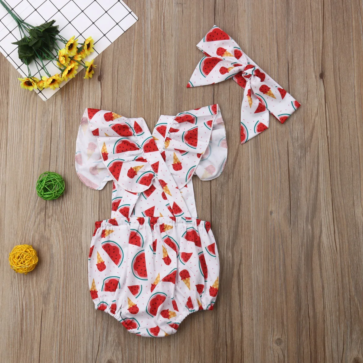 Pudcoco Summer 2PCS New Infant Newborn Baby Girl Watermelon Printing Jumpsuit Bodysuit +Headband Outfit Clothes Set
Pudcoco Summer 2PCS New Infant Newborn Baby Girl Watermelon Printing Jumpsuit Bodysuit +Headband Outfit Clothes Set